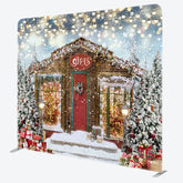 Aperturee - Aperturee Glitter Light Tree Gift Double-Sided Square Backdrop